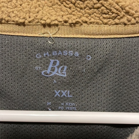 bass 1/4 Zip Sweater Gray Cream Color Size XXL - Picture 2 of 4